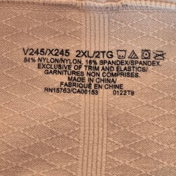 NWT Bali Womens Beige Firm Control Underwear Shapewear Size 2XL - Picture 3 of 8